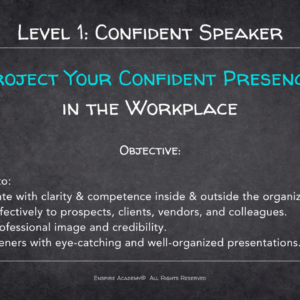 Become a Confident Communicator - For Executives